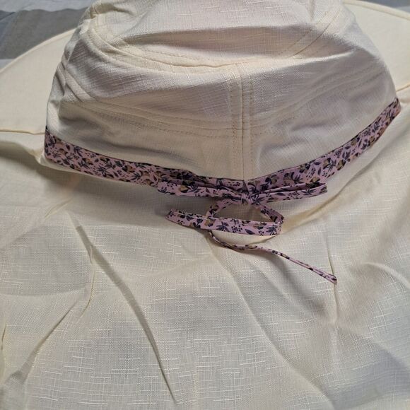 Sun Hats for Women Foldable Wide Birm Boonie Hat Adjustable, Hat with tether - Picture 5 of 9